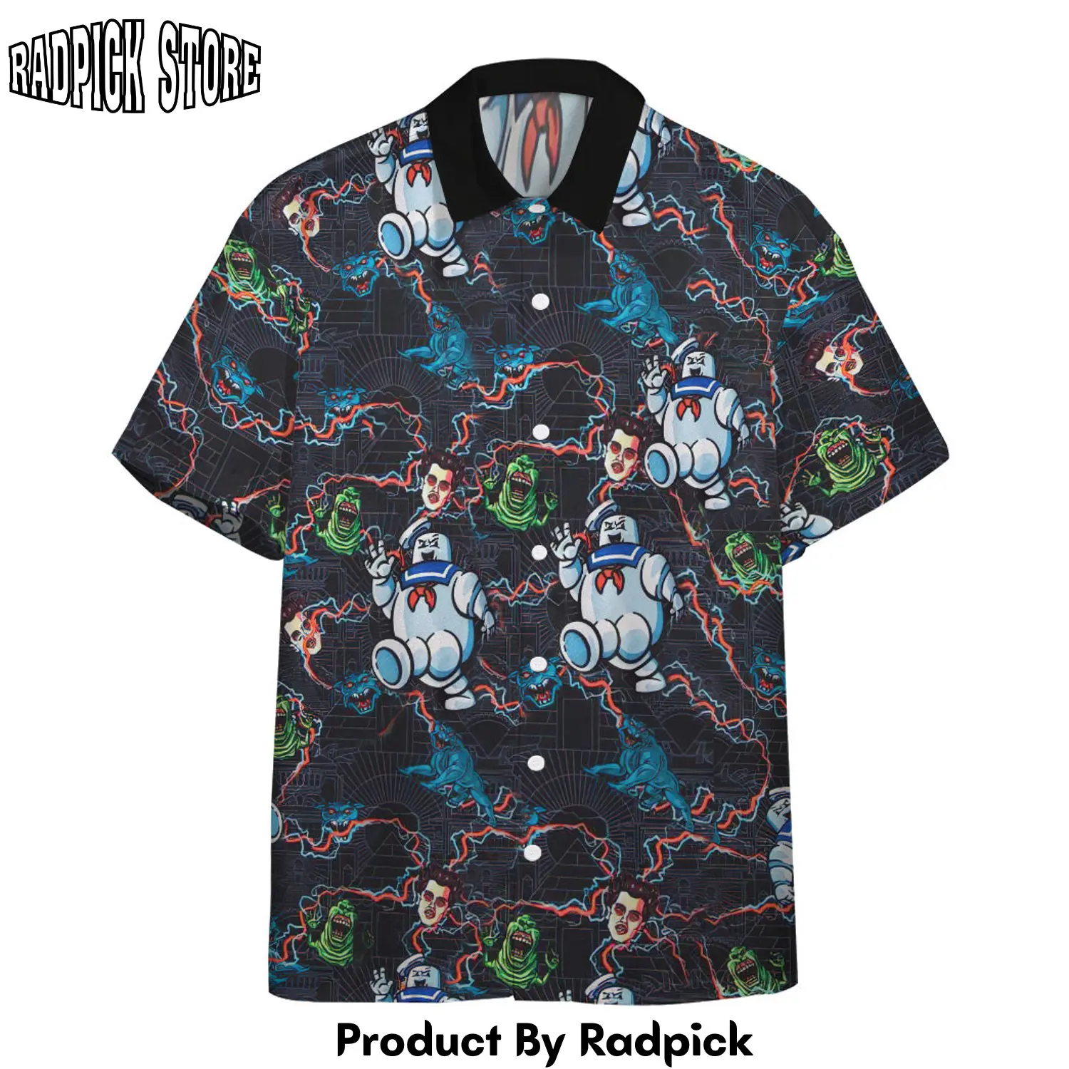 Radpick 3d ghostbusters stay puft marshmallow man custom hawaiian shirt rp292774